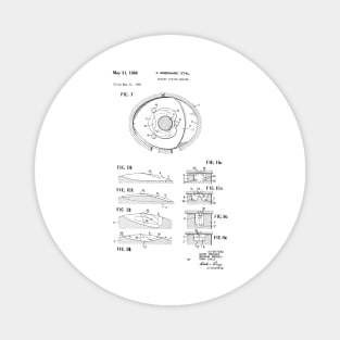 Rotary Pistol Engine Vintage Patent Hand Drawing Magnet